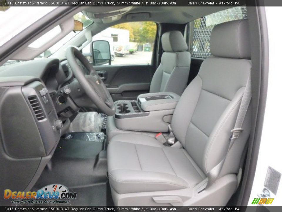 2015 Chevrolet Silverado 3500HD WT Regular Cab Dump Truck Summit White / Jet Black/Dark Ash Photo #10