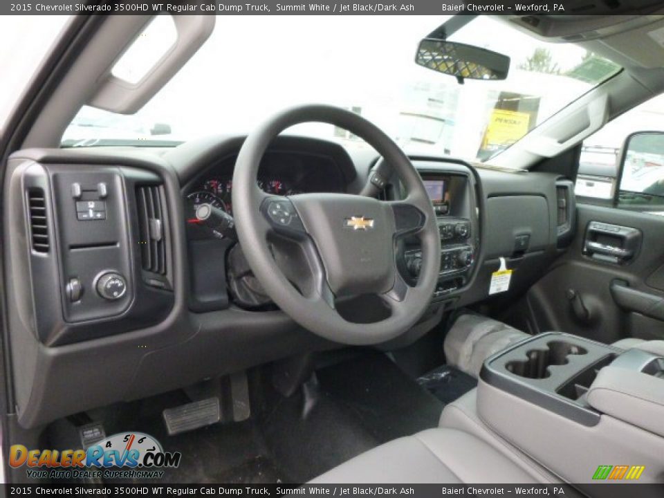2015 Chevrolet Silverado 3500HD WT Regular Cab Dump Truck Summit White / Jet Black/Dark Ash Photo #11