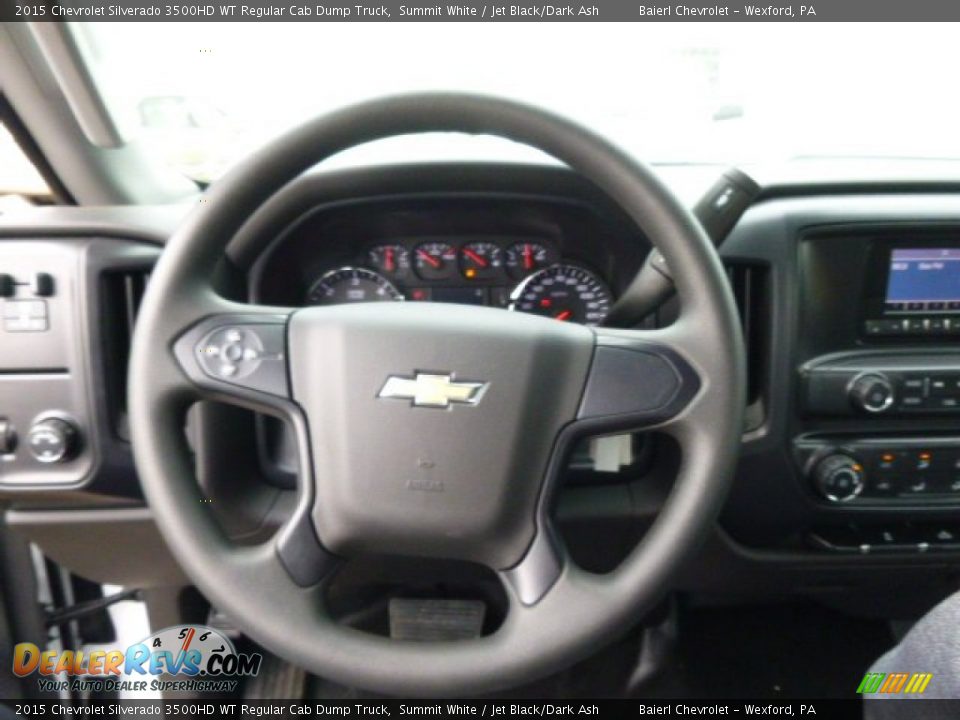 2015 Chevrolet Silverado 3500HD WT Regular Cab Dump Truck Summit White / Jet Black/Dark Ash Photo #18