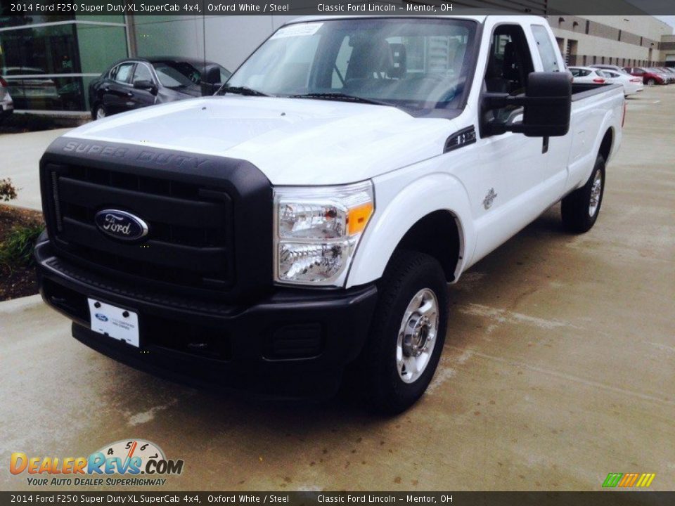 2014 Ford F250 Super Duty XL SuperCab 4x4 Oxford White / Steel Photo #1
