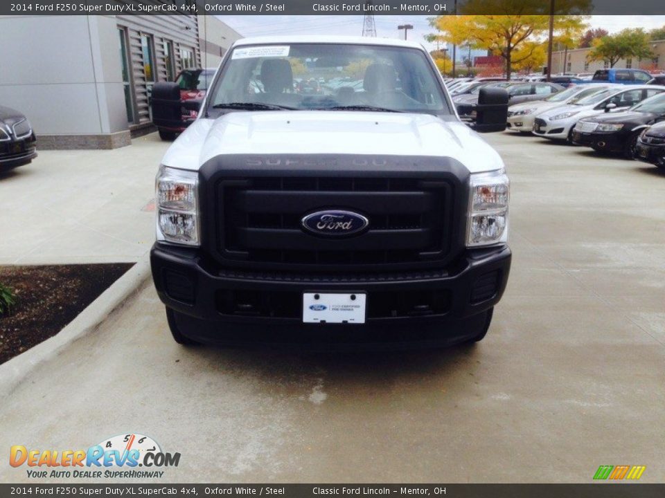 2014 Ford F250 Super Duty XL SuperCab 4x4 Oxford White / Steel Photo #2