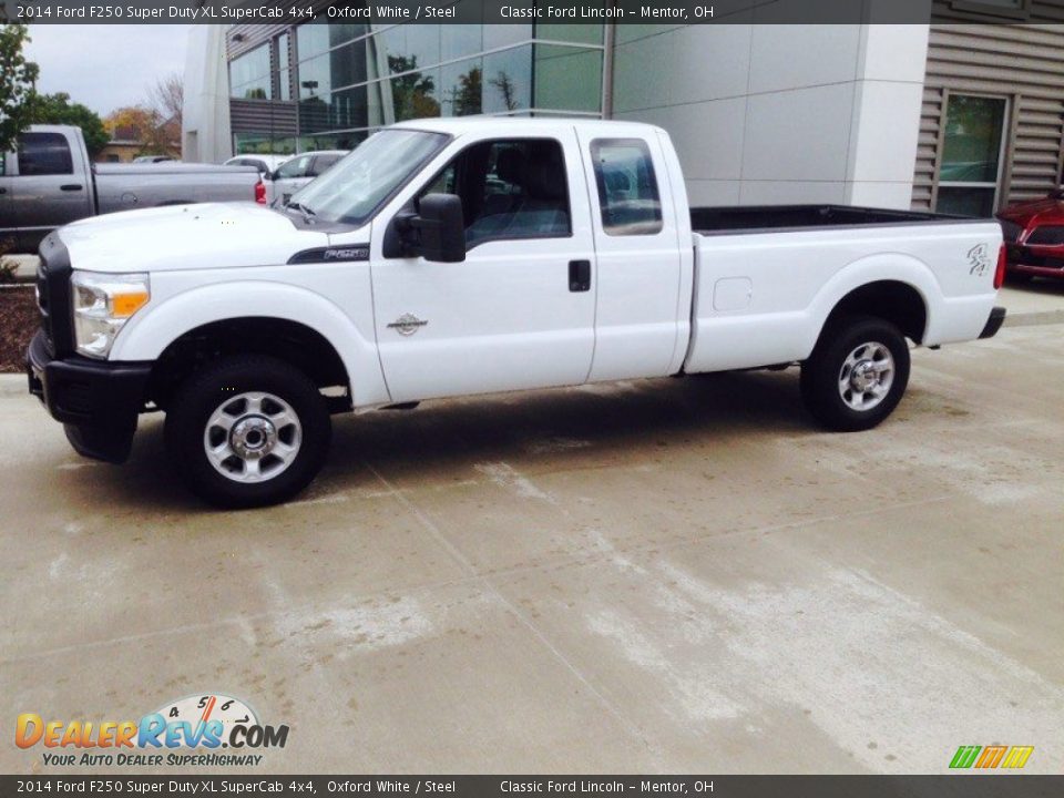 2014 Ford F250 Super Duty XL SuperCab 4x4 Oxford White / Steel Photo #3