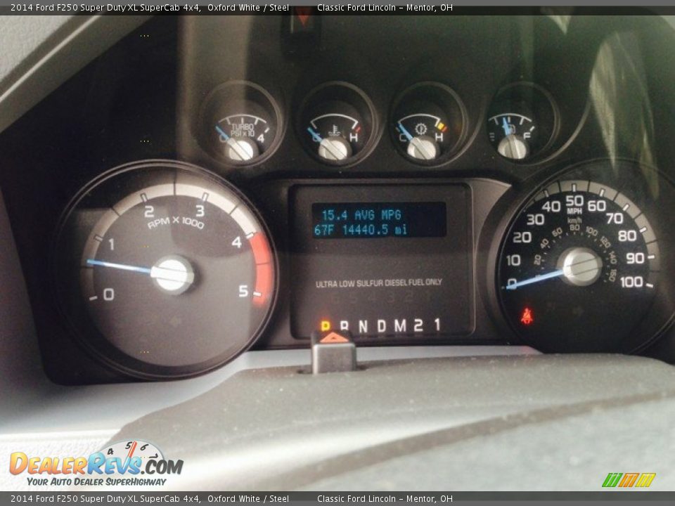 2014 Ford F250 Super Duty XL SuperCab 4x4 Oxford White / Steel Photo #4