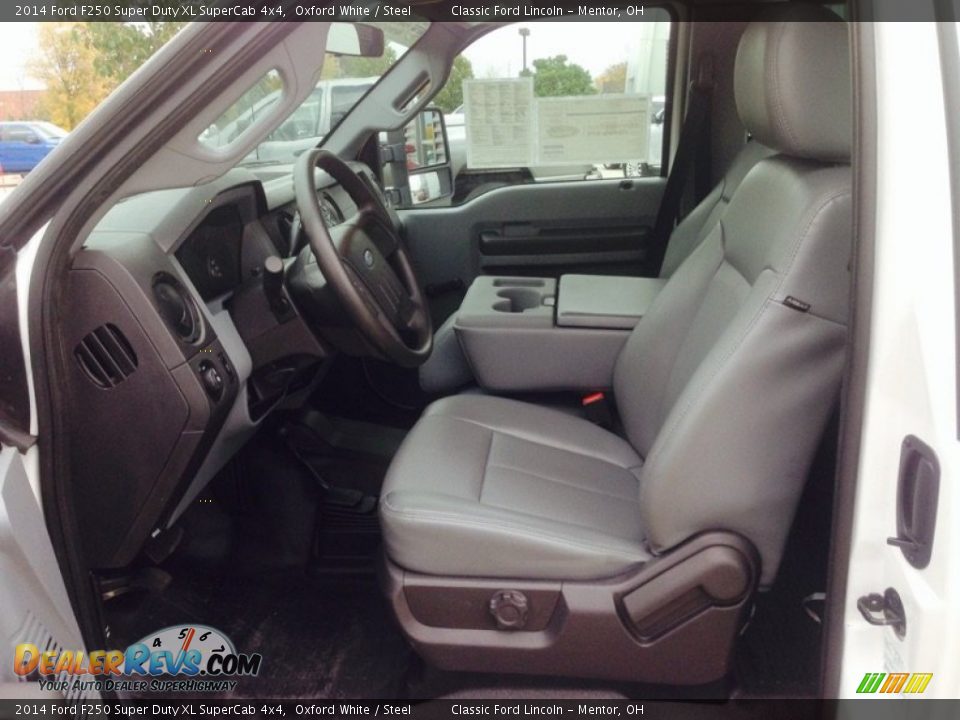 2014 Ford F250 Super Duty XL SuperCab 4x4 Oxford White / Steel Photo #6