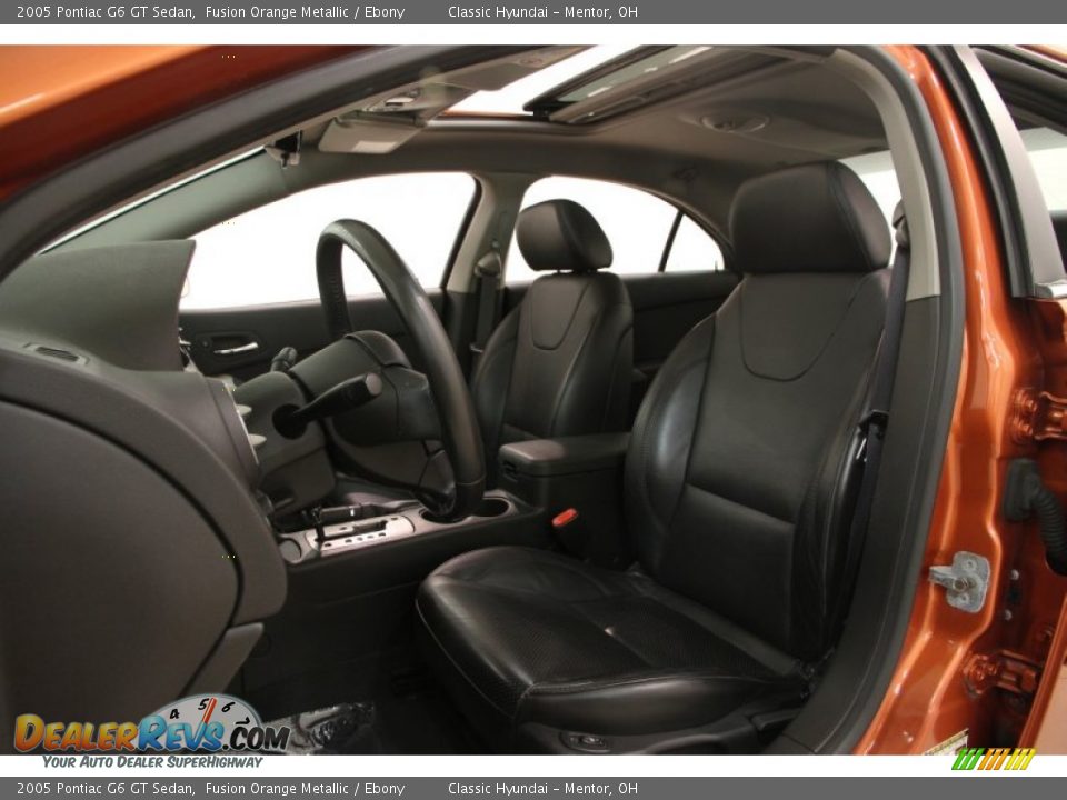 2005 Pontiac G6 GT Sedan Fusion Orange Metallic / Ebony Photo #5