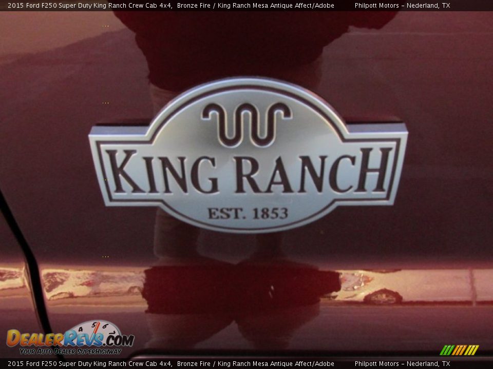 2015 Ford F250 Super Duty King Ranch Crew Cab 4x4 Bronze Fire / King Ranch Mesa Antique Affect/Adobe Photo #15