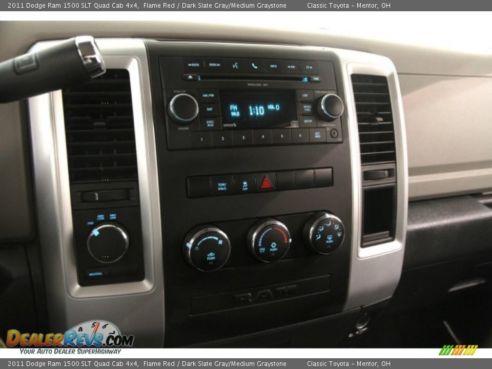 2011 Dodge Ram 1500 SLT Quad Cab 4x4 Flame Red / Dark Slate Gray/Medium Graystone Photo #8