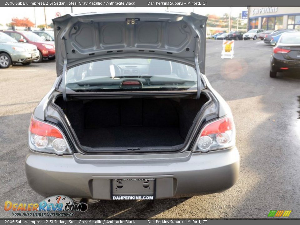 2006 Subaru Impreza 2.5i Sedan Steel Gray Metallic / Anthracite Black Photo #8