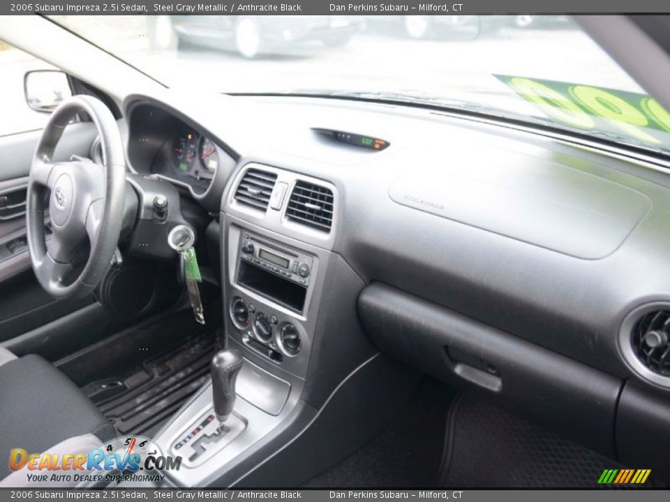 2006 Subaru Impreza 2.5i Sedan Steel Gray Metallic / Anthracite Black Photo #9