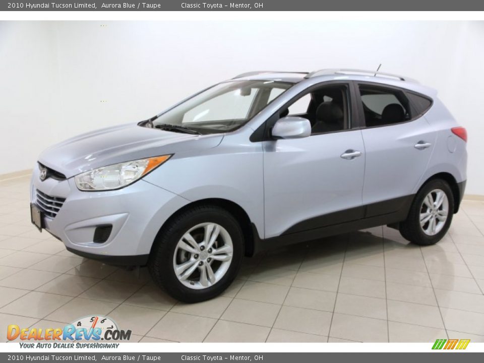 2010 Hyundai Tucson Limited Aurora Blue / Taupe Photo #3