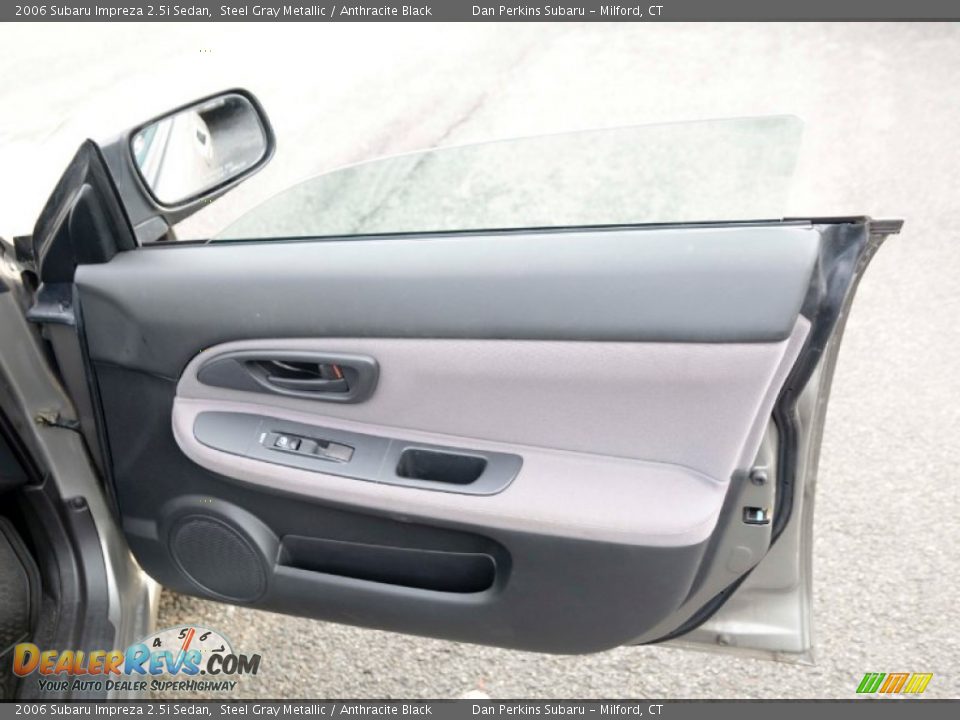 2006 Subaru Impreza 2.5i Sedan Steel Gray Metallic / Anthracite Black Photo #18