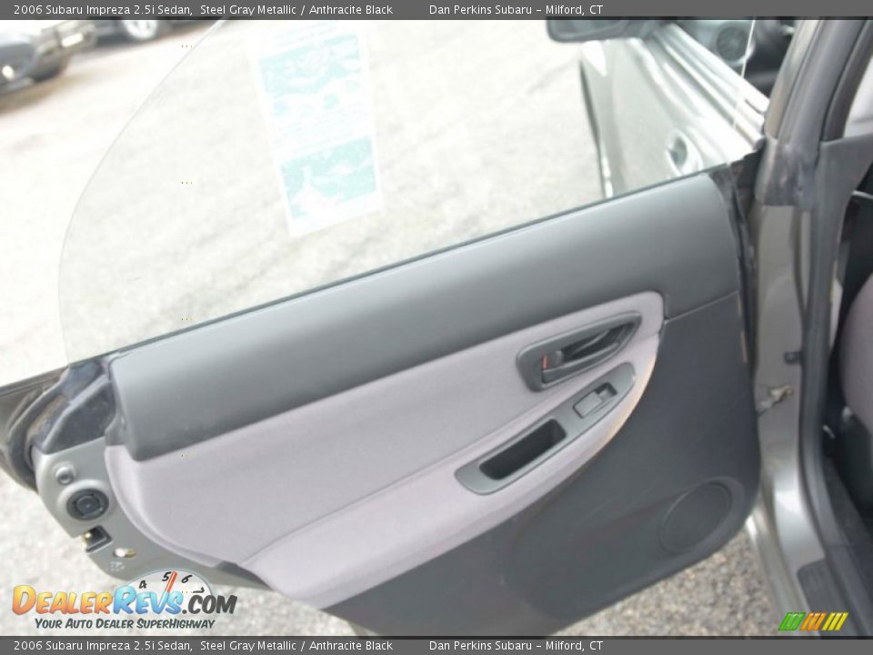 2006 Subaru Impreza 2.5i Sedan Steel Gray Metallic / Anthracite Black Photo #19