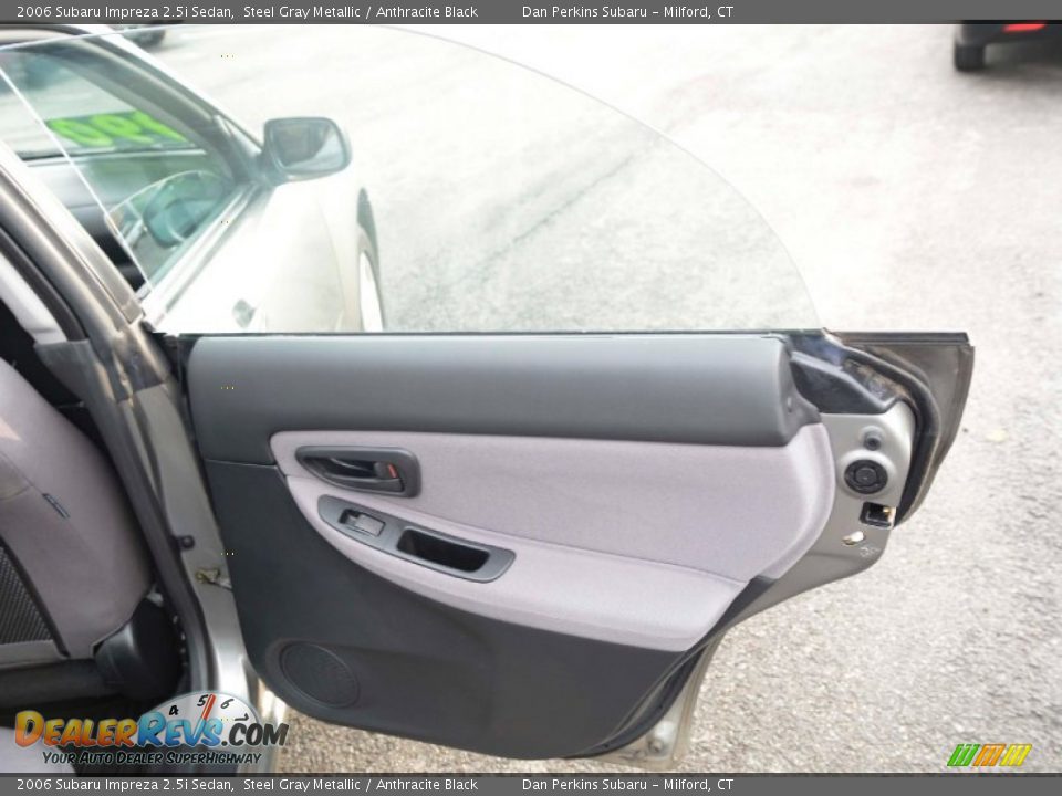 2006 Subaru Impreza 2.5i Sedan Steel Gray Metallic / Anthracite Black Photo #21