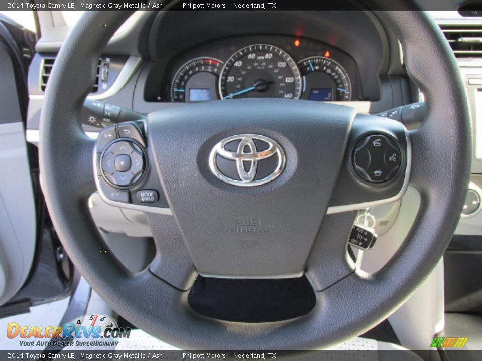 2014 Toyota Camry LE Magnetic Gray Metallic / Ash Photo #30