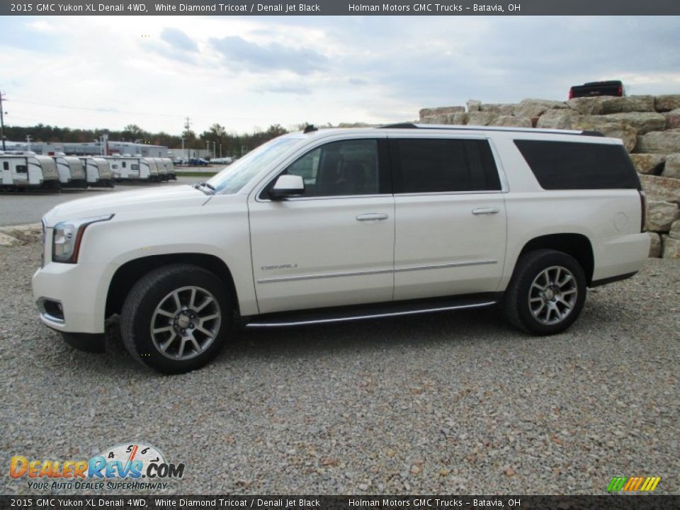 White Diamond Tricoat 2015 GMC Yukon XL Denali 4WD Photo #3