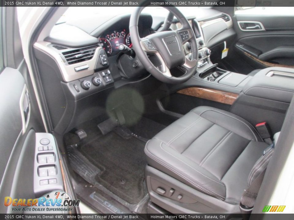 Denali Jet Black Interior - 2015 GMC Yukon XL Denali 4WD Photo #6