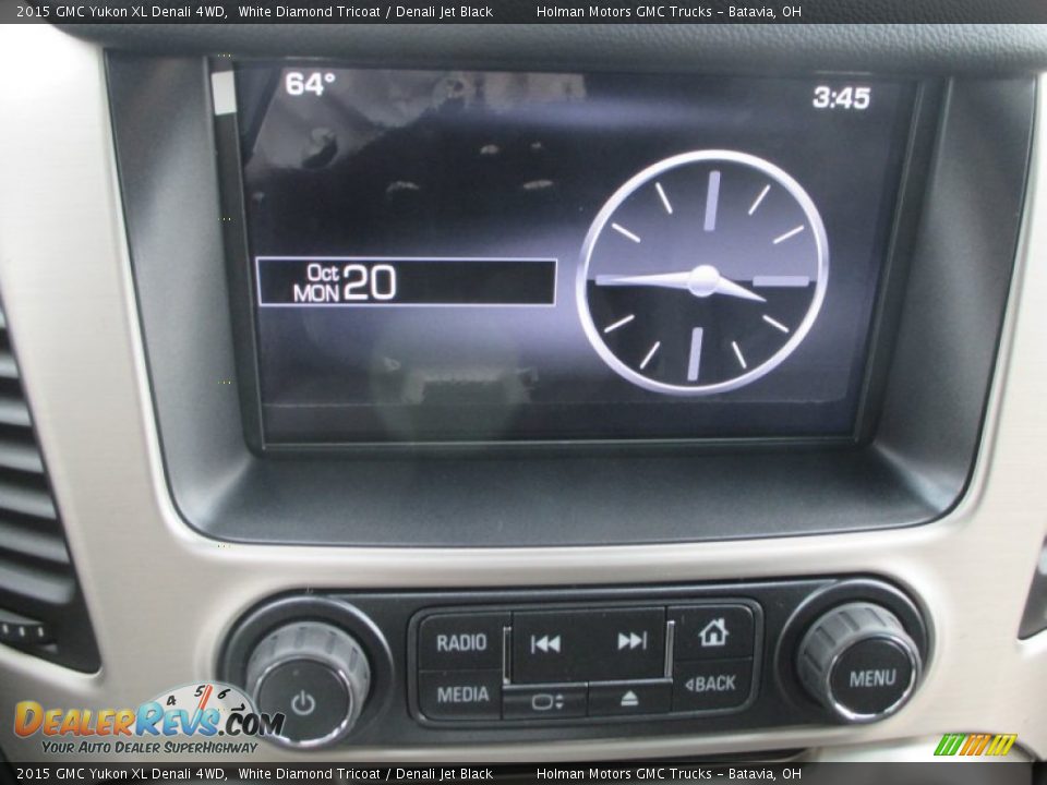 2015 GMC Yukon XL Denali 4WD White Diamond Tricoat / Denali Jet Black Photo #9