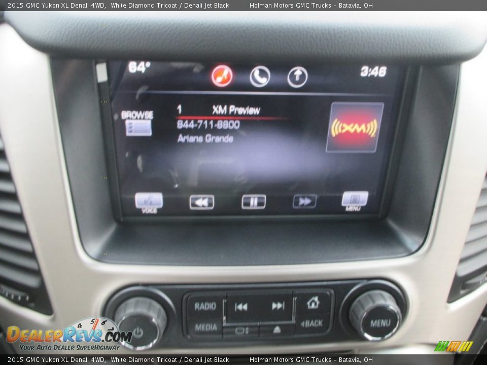 2015 GMC Yukon XL Denali 4WD White Diamond Tricoat / Denali Jet Black Photo #13