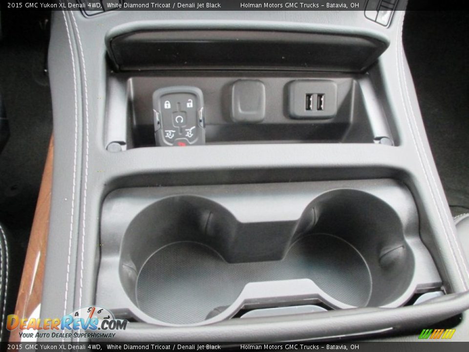 2015 GMC Yukon XL Denali 4WD White Diamond Tricoat / Denali Jet Black Photo #19