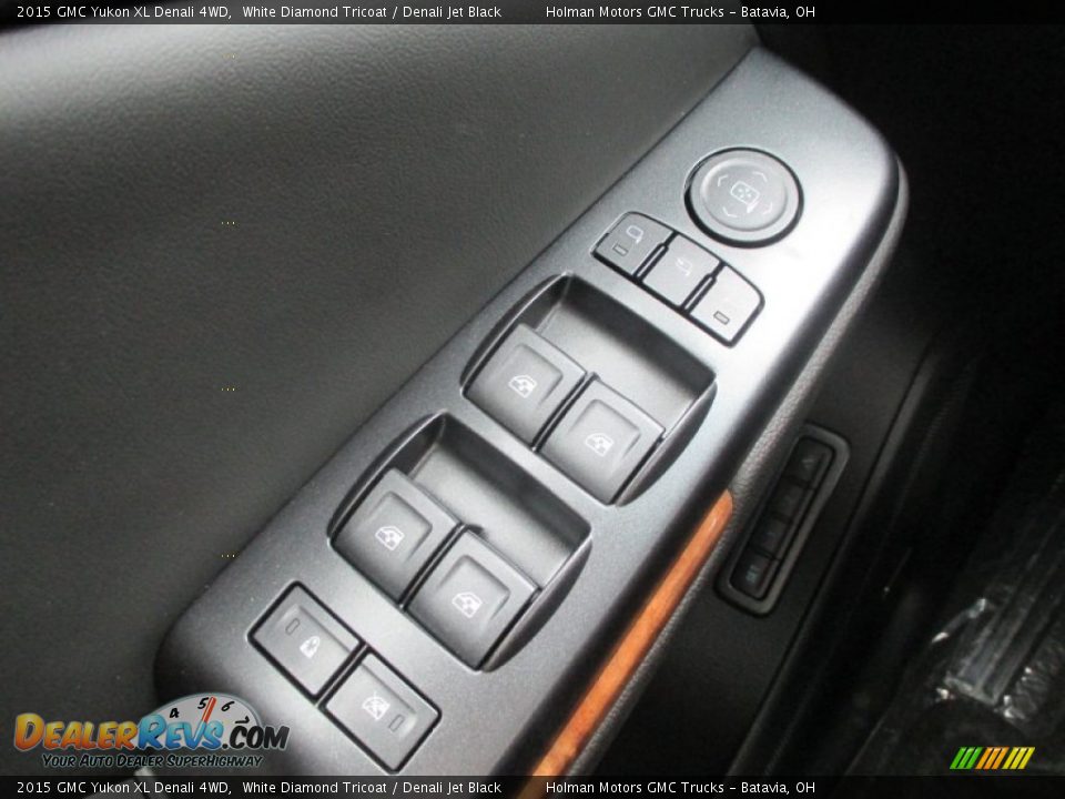 2015 GMC Yukon XL Denali 4WD White Diamond Tricoat / Denali Jet Black Photo #27