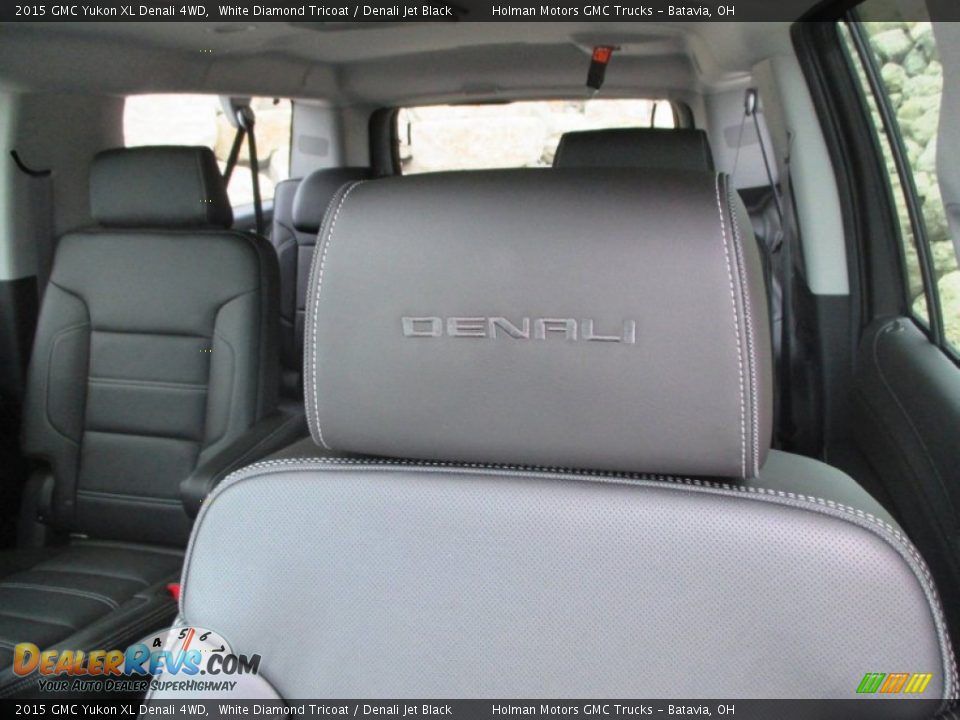2015 GMC Yukon XL Denali 4WD White Diamond Tricoat / Denali Jet Black Photo #34