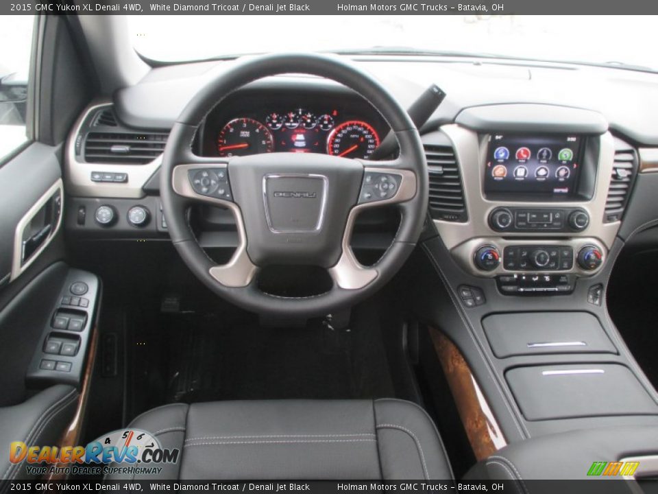2015 GMC Yukon XL Denali 4WD White Diamond Tricoat / Denali Jet Black Photo #36
