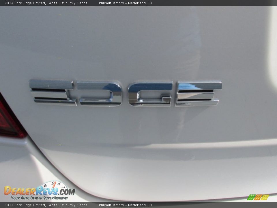 2014 Ford Edge Limited White Platinum / Sienna Photo #15