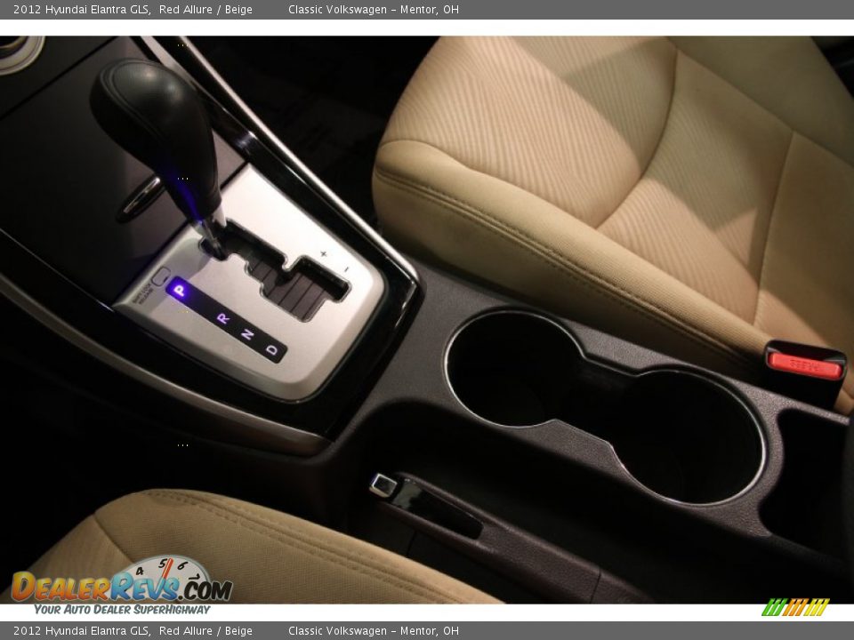 2012 Hyundai Elantra GLS Red Allure / Beige Photo #9