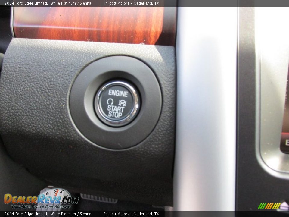 2014 Ford Edge Limited White Platinum / Sienna Photo #33