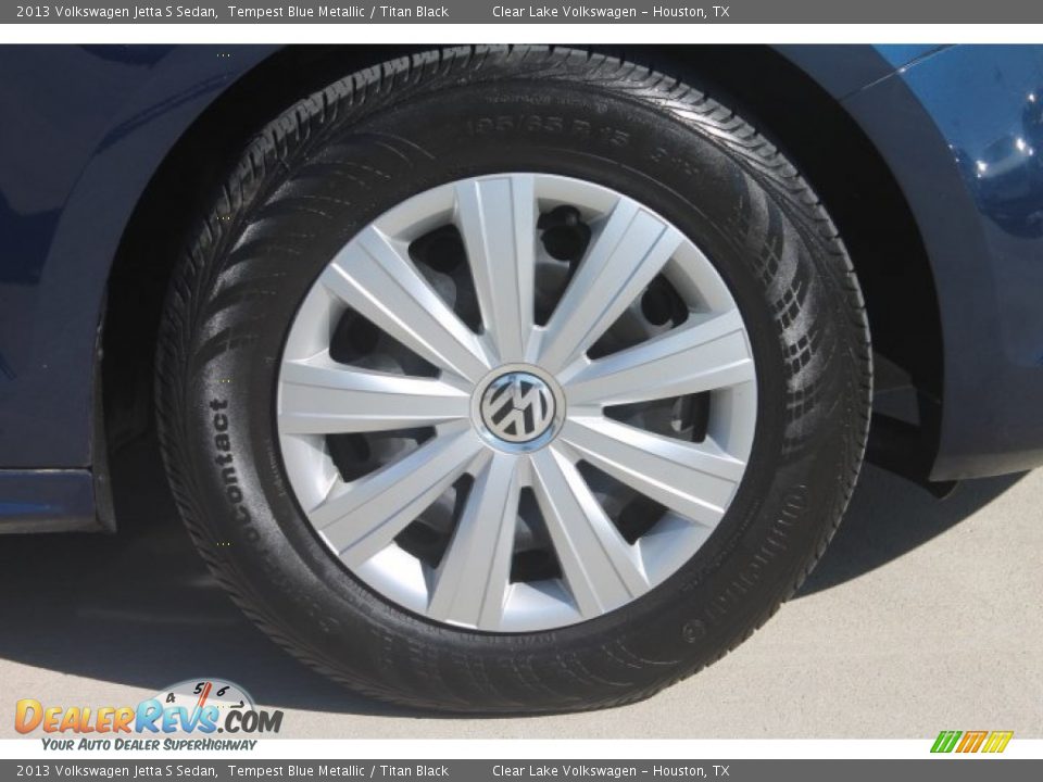 2013 Volkswagen Jetta S Sedan Tempest Blue Metallic / Titan Black Photo #10