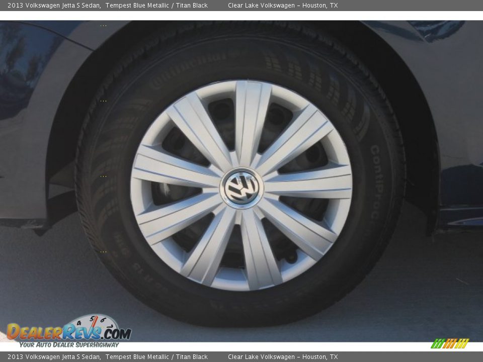 2013 Volkswagen Jetta S Sedan Tempest Blue Metallic / Titan Black Photo #13