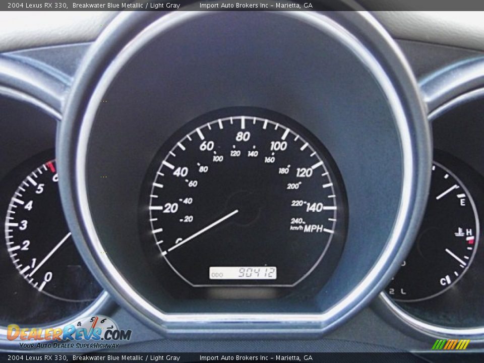 2004 Lexus RX 330 Breakwater Blue Metallic / Light Gray Photo #15