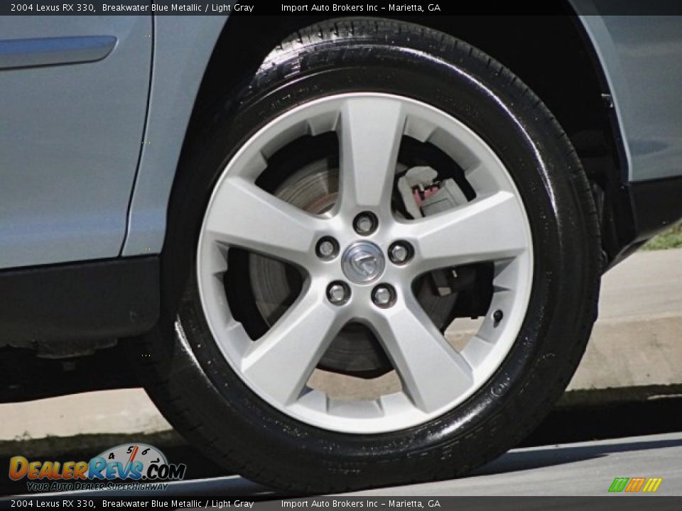 2004 Lexus RX 330 Breakwater Blue Metallic / Light Gray Photo #27
