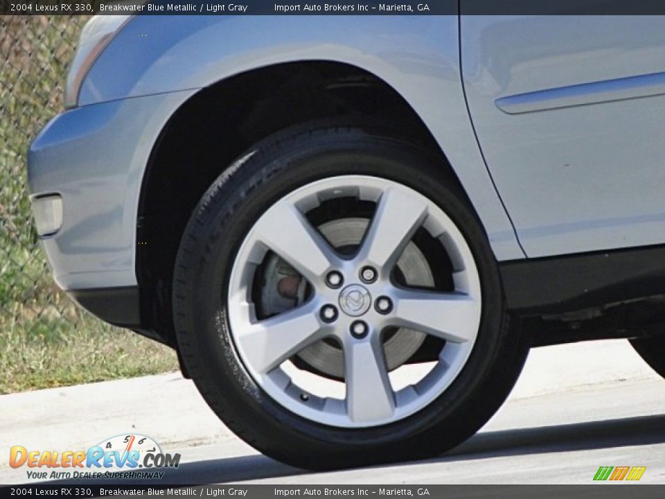 2004 Lexus RX 330 Breakwater Blue Metallic / Light Gray Photo #31