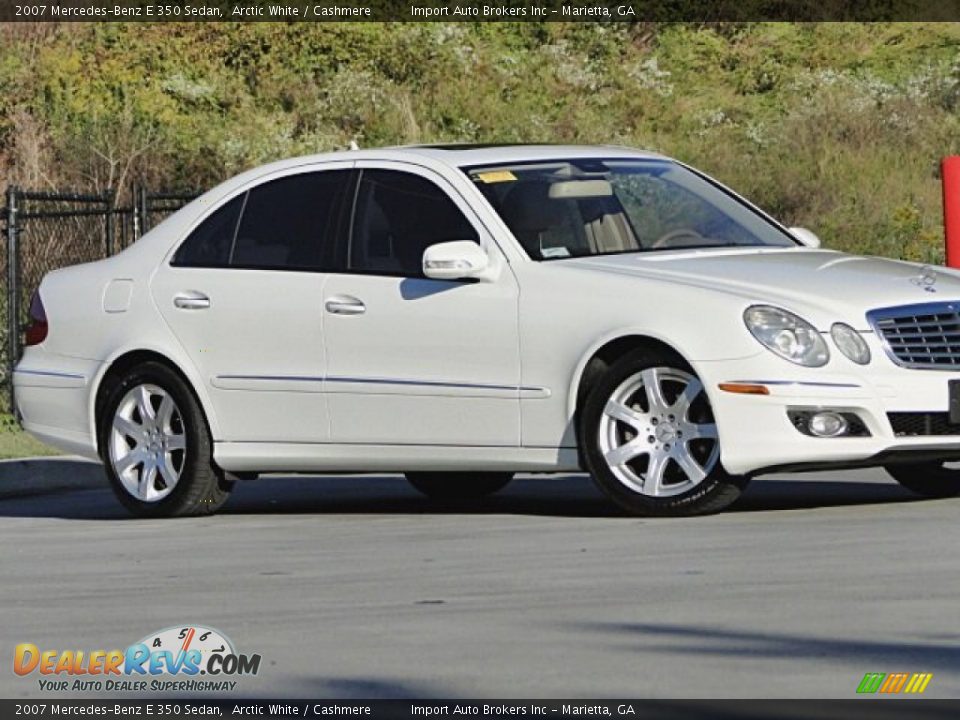2007 Mercedes-Benz E 350 Sedan Arctic White / Cashmere Photo #30