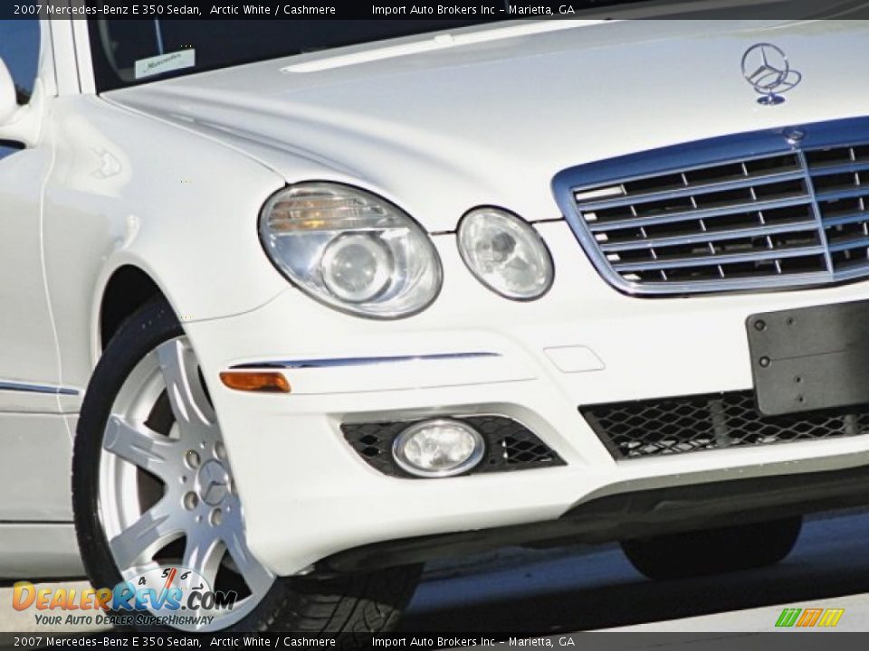 2007 Mercedes-Benz E 350 Sedan Arctic White / Cashmere Photo #33