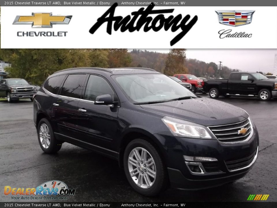 2015 Chevrolet Traverse LT AWD Blue Velvet Metallic / Ebony Photo #1