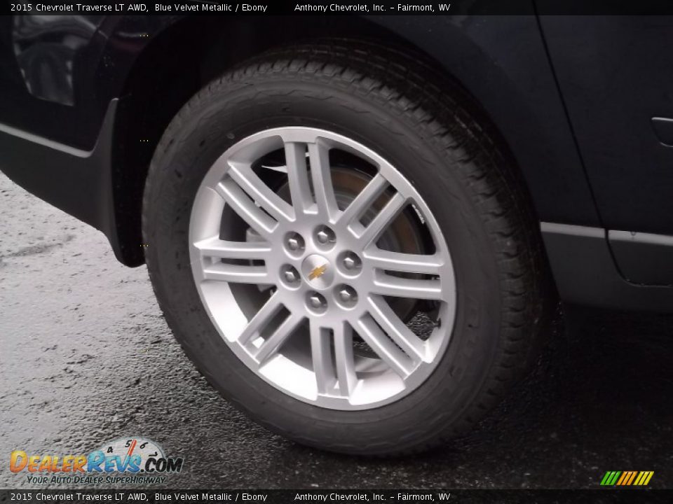 2015 Chevrolet Traverse LT AWD Blue Velvet Metallic / Ebony Photo #3