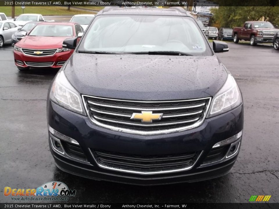 2015 Chevrolet Traverse LT AWD Blue Velvet Metallic / Ebony Photo #4