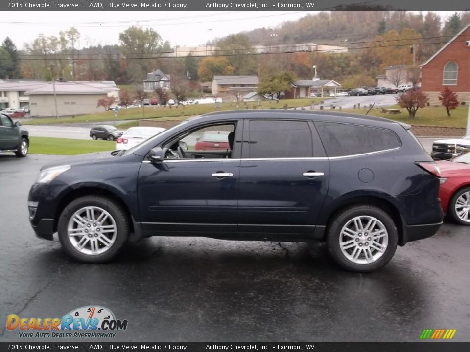 2015 Chevrolet Traverse LT AWD Blue Velvet Metallic / Ebony Photo #6