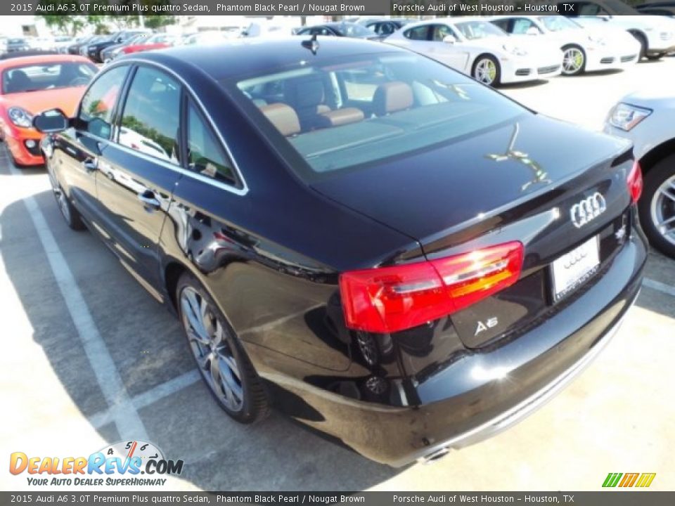 2015 Audi A6 3.0T Premium Plus quattro Sedan Phantom Black Pearl / Nougat Brown Photo #5