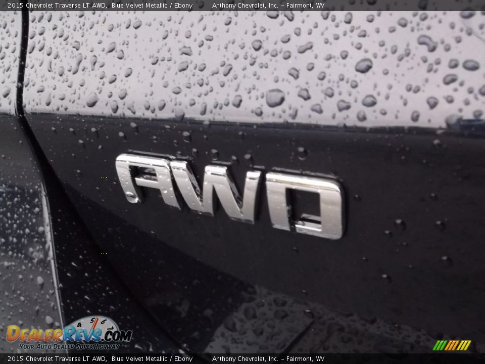 2015 Chevrolet Traverse LT AWD Blue Velvet Metallic / Ebony Photo #8