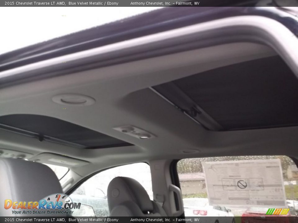2015 Chevrolet Traverse LT AWD Blue Velvet Metallic / Ebony Photo #9