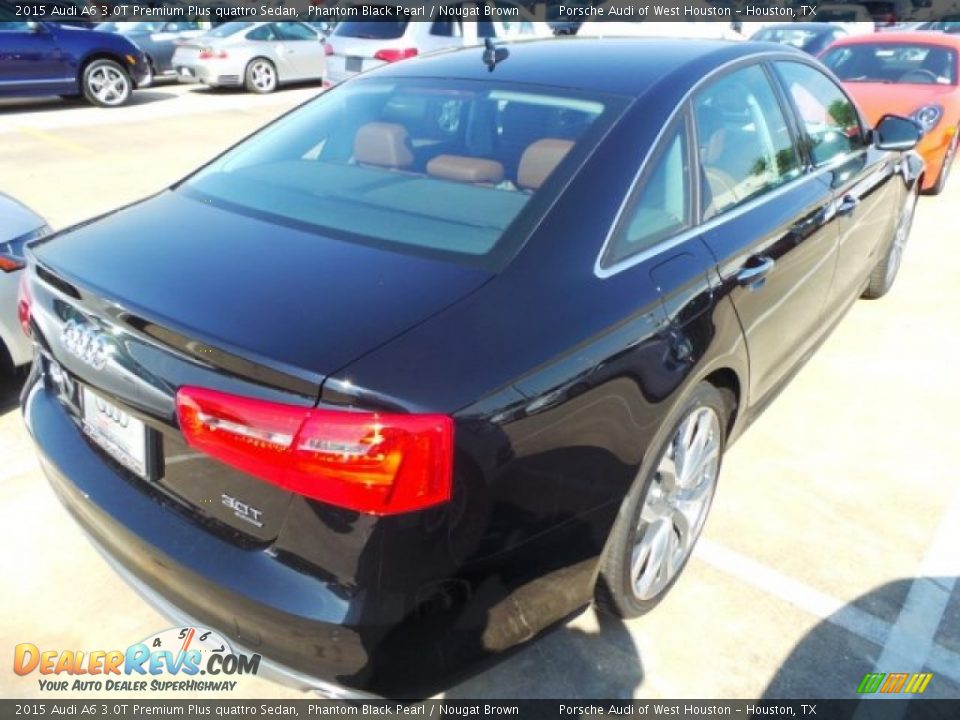 2015 Audi A6 3.0T Premium Plus quattro Sedan Phantom Black Pearl / Nougat Brown Photo #7
