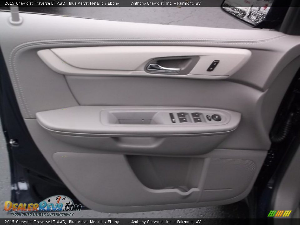 2015 Chevrolet Traverse LT AWD Blue Velvet Metallic / Ebony Photo #10