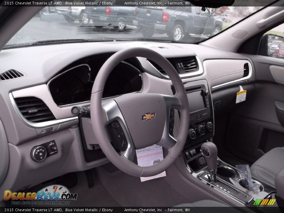 2015 Chevrolet Traverse LT AWD Blue Velvet Metallic / Ebony Photo #11