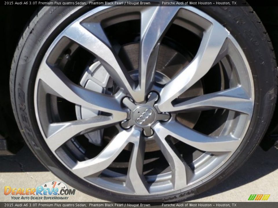 2015 Audi A6 3.0T Premium Plus quattro Sedan Phantom Black Pearl / Nougat Brown Photo #9