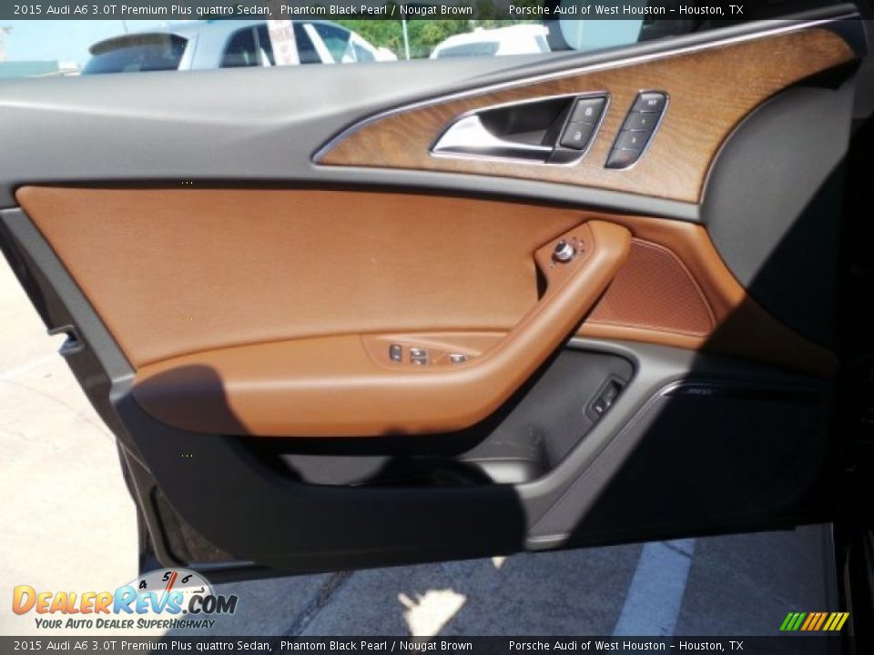 2015 Audi A6 3.0T Premium Plus quattro Sedan Phantom Black Pearl / Nougat Brown Photo #10