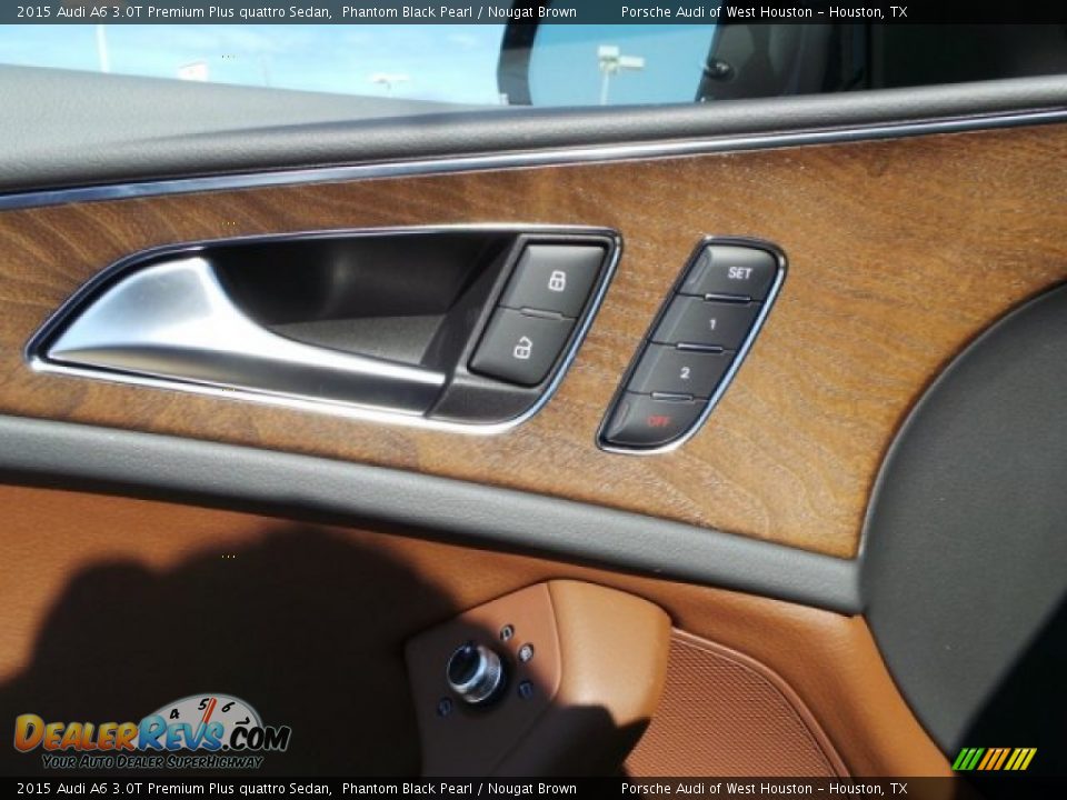 2015 Audi A6 3.0T Premium Plus quattro Sedan Phantom Black Pearl / Nougat Brown Photo #11
