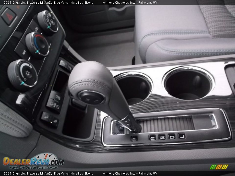 2015 Chevrolet Traverse LT AWD Blue Velvet Metallic / Ebony Photo #14